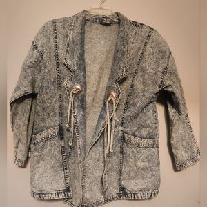 Vintage Acid Wash Denim Women's Jacket